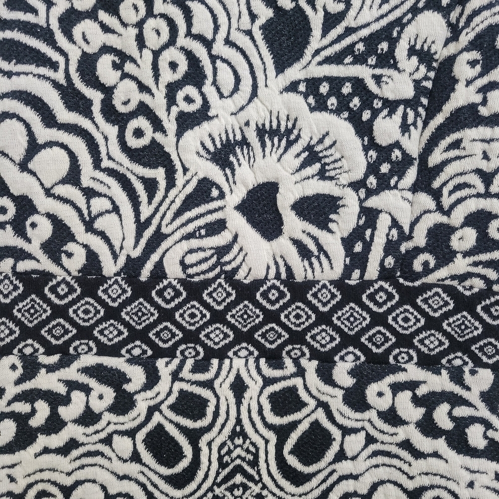 Ett:twa By Anthropologie Women’s Black and White A-line Dress Sz L - Picture 5 of 5